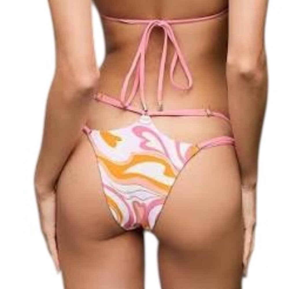 NWT Beach Bunny Aurora Hearts Bikini Bottom Medium